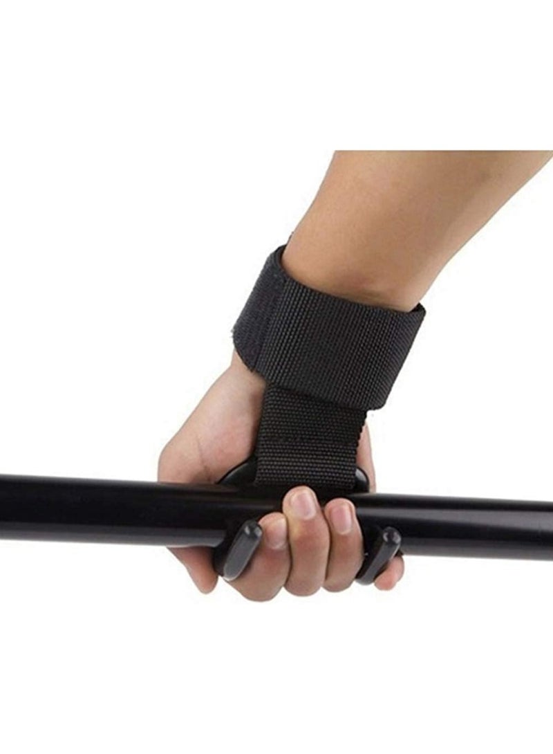 SportQ Weight Lifting Tensioner Weight Lifting Hooks for Hand and Wrist Gym Workout – Strong Steel Hook Wrist Strap to Relieve Finger Pressure and Increase Pull Up Strength – Ideal for Pull Ups and Barbells - Image 2